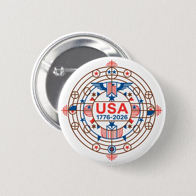 USA 1776-2026 BUTTON (Front & Back)