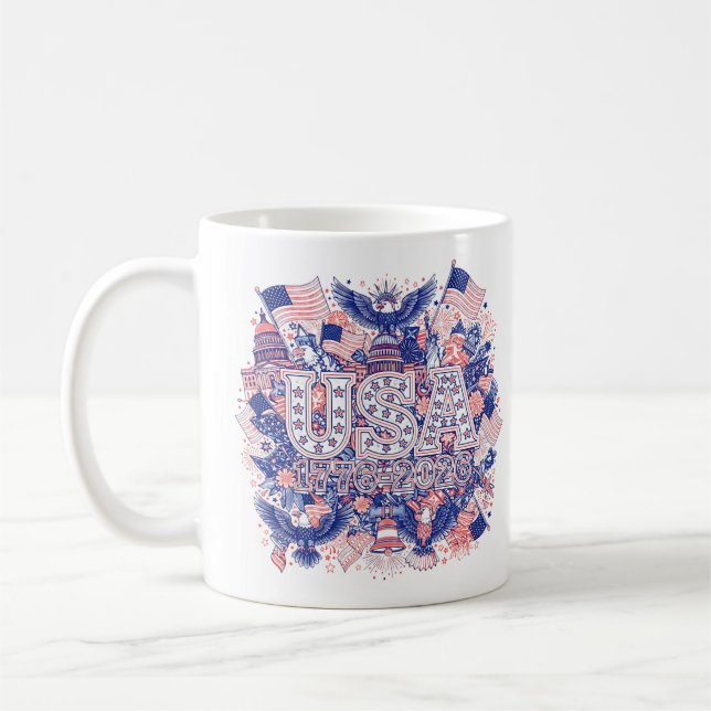 USA 1776-2026 COFFEE MUG (Left)
