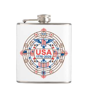 USA 1776-2026 FLASK
