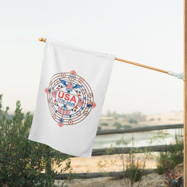 USA 1776-2026 HOUSE FLAG (Insitu (Back))