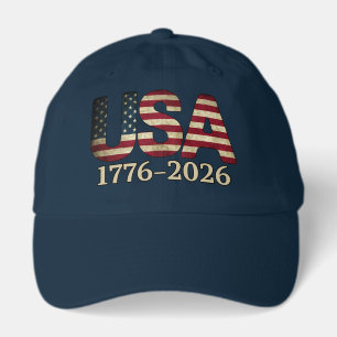 USA 1776-2026 Patriotic Hat