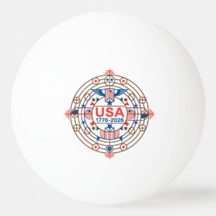 USA 1776-2026 PING PONG BALL