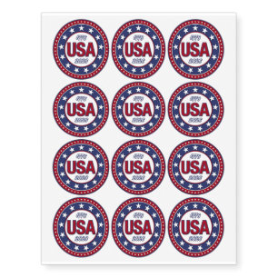 USA 1776 - 2026 TEMPORARY TATTOOS