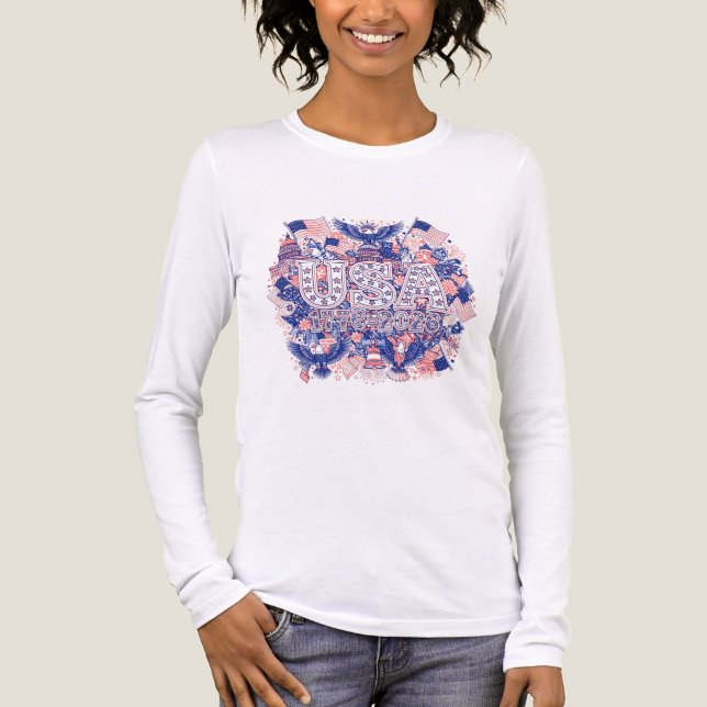 USA 1776-2026 Tri-Blend SHIRT (Front)