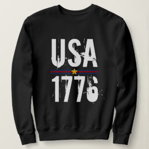 USA 1776 Black Sweatshirt