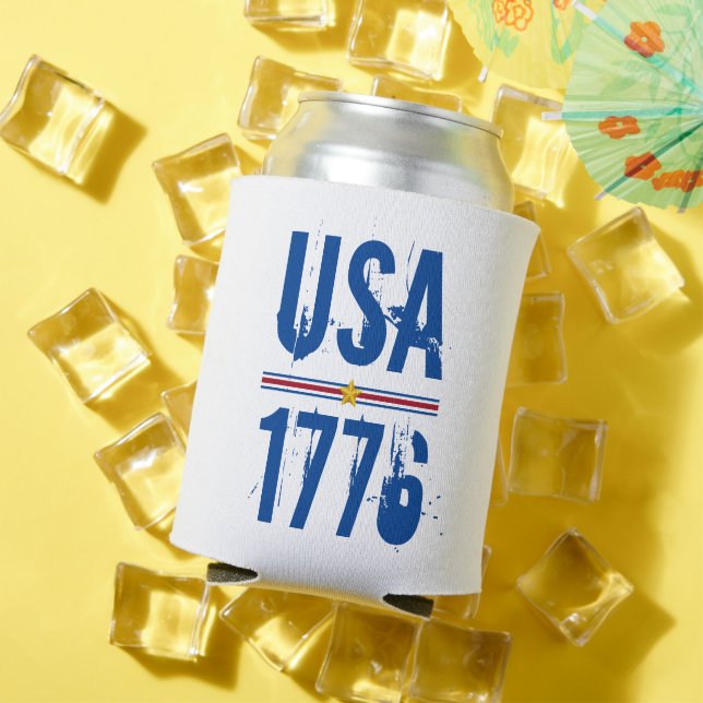USA 1776 Patriotic Can Cooler (In Situ Summer)