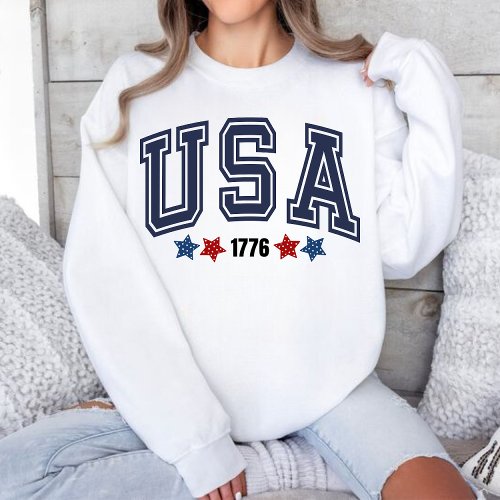 USA 1776 Sweatshirt Patriotic USA Sweatshirt USA Sweatshirt