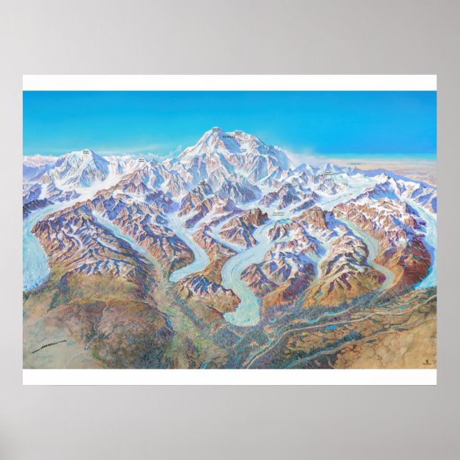 " USA: 1994/today Alaska - DENALI National Park Poster (Front)
