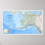 &quot; USA: 1994/today Alaska - Detailed MAP ... Poster