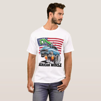 USA 1 Monster Hot Rod (blue) American Muscle T-Shirt