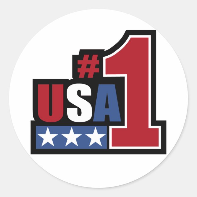 USA #1 stickers (Front)