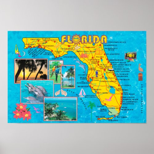  USA 2012heute Florida _ Urlaubs Postkarte   Poster