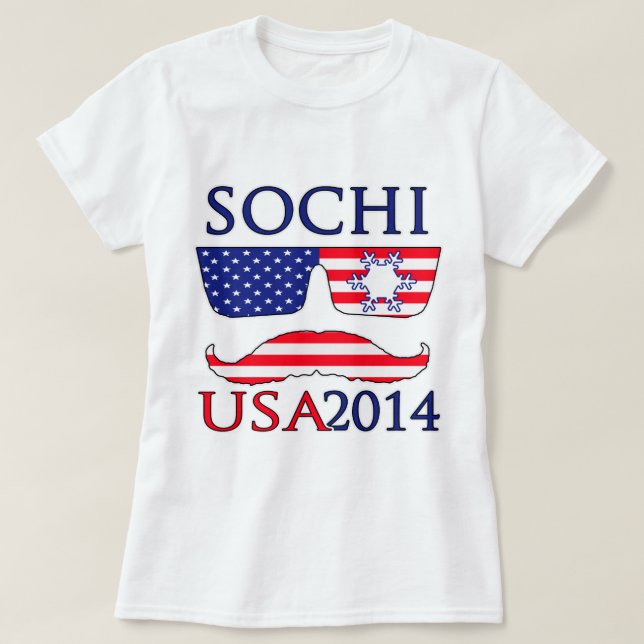 USA 2014 winter T-Shirt (Design Front)