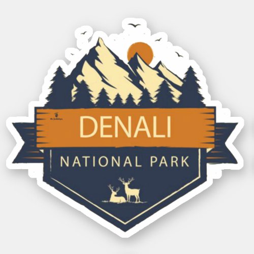  USA 2020today Alaska _ DENALI National Park Sticker