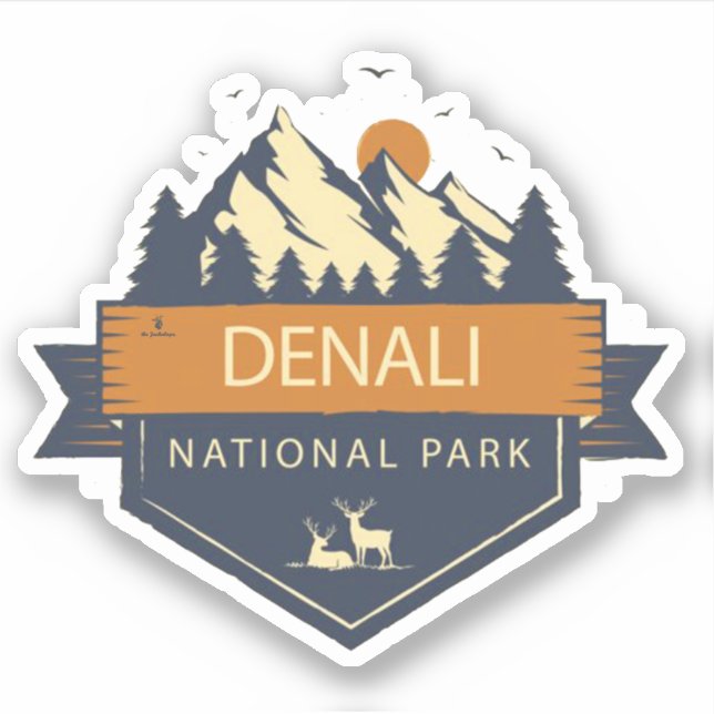 " USA: 2020/today Alaska - DENALI National Park Sticker (Front)