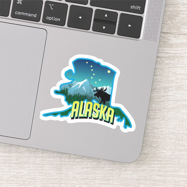 " USA: 2020/today Alaska - State ... Sticker (Detail)