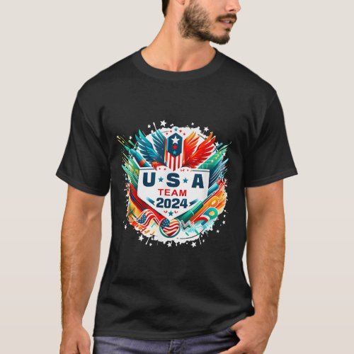 USA 2024 Go United States Sport USA Team 2024 USA  T_Shirt