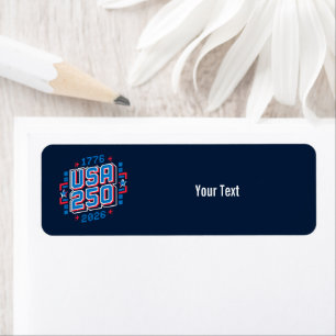 USA 250 – 1776 to 2026 Pixel Art Label
