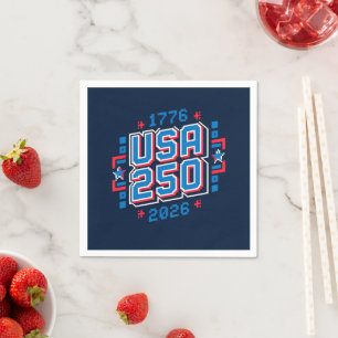 USA 250 – 1776 to 2026 Pixel Art Napkins
