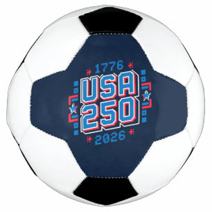 USA 250 – 1776 to 2026 Pixel Art Soccer Ball
