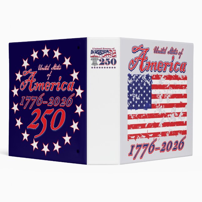 USA 250 3 RING BINDER (Background)