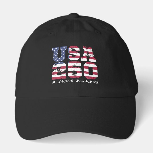 USA 250 4Th Of July Hat (Front)
