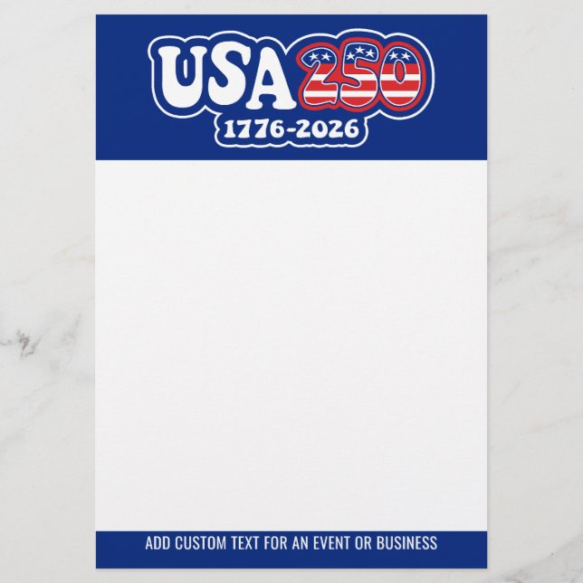 USA 250 - America's 250th Birthday Red White Blue Flyer (Front)