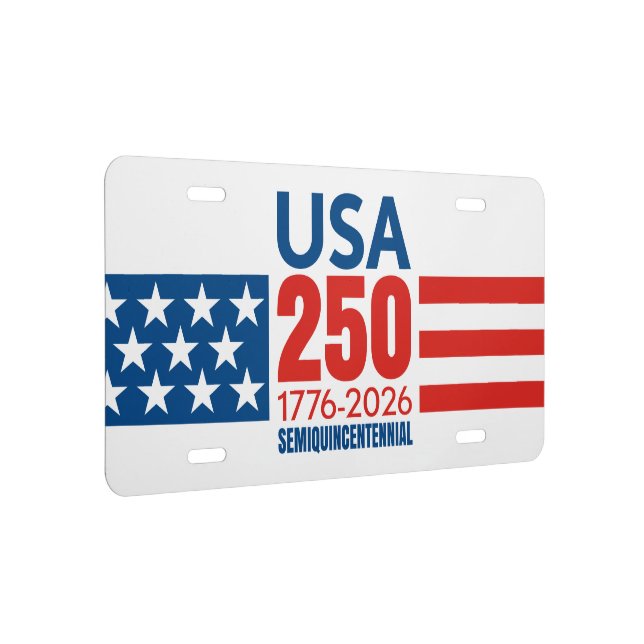 One STAR USA 250 - America's 250th Birthday - Stars Stripes License Plate