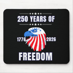 Usa 250 Anniversary Eagle 1776 To 2026 Patriotic A Mouse Pad