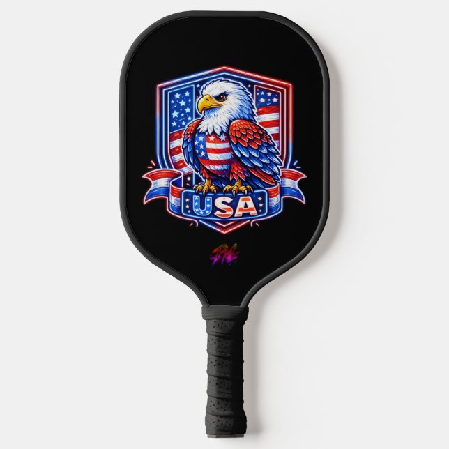 USA 250 CARBON FIBER PICKLEBALL PADDLE  (Front)