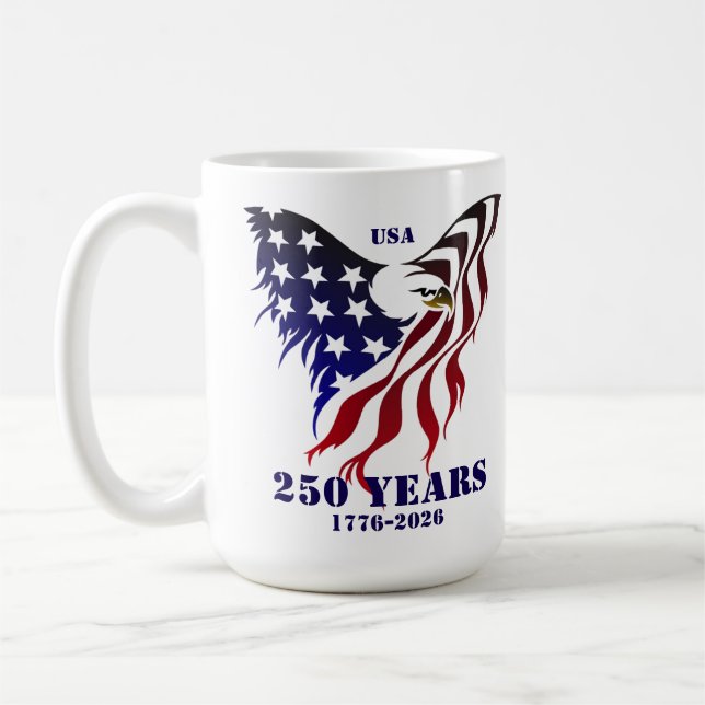 USA 250 Eagle Coffee Mug (Left)