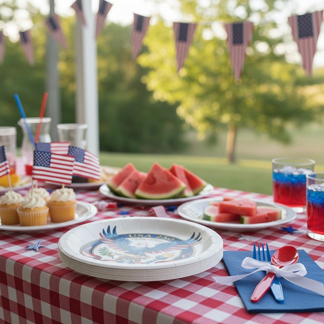 USA 250 Eagle Paper Plates (Creator Uploaded)