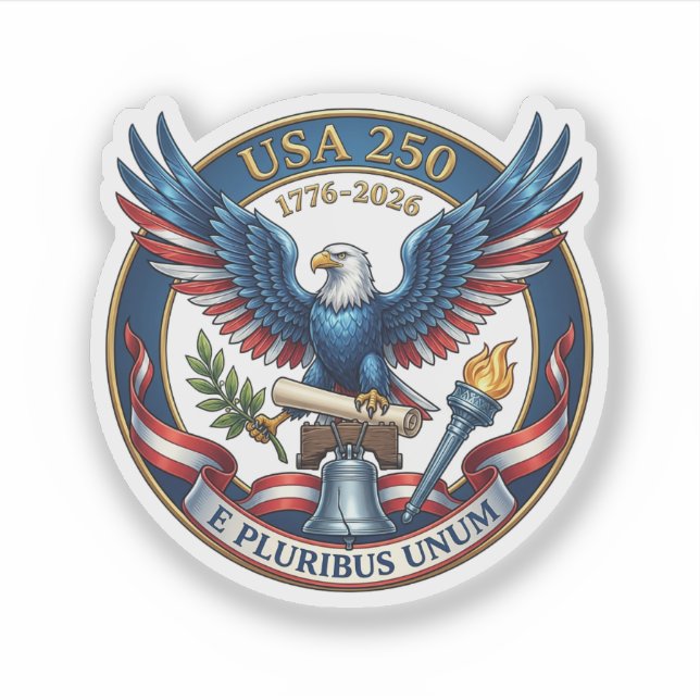 USA 250 Eagle Sticker (Front)