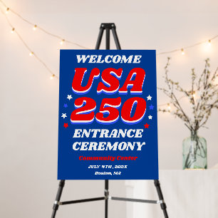 USA 250 Entrance Welcome Sign