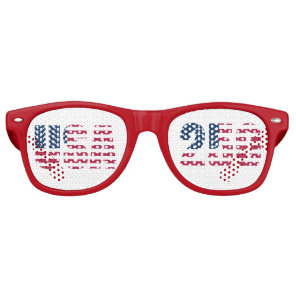 USA  250 in American Flag Party Sunglasses