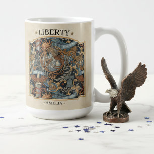 USA 250 Liberty Art Nouveau Pattern Border ID1302 Coffee Mug