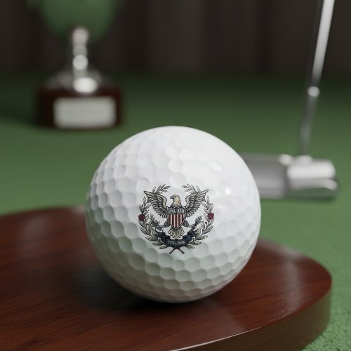 USA 250 Patriotic Eagle Heritage Motif  ID1299 Golf Balls