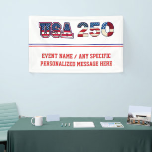 USA 250 Patriotic Template Banner