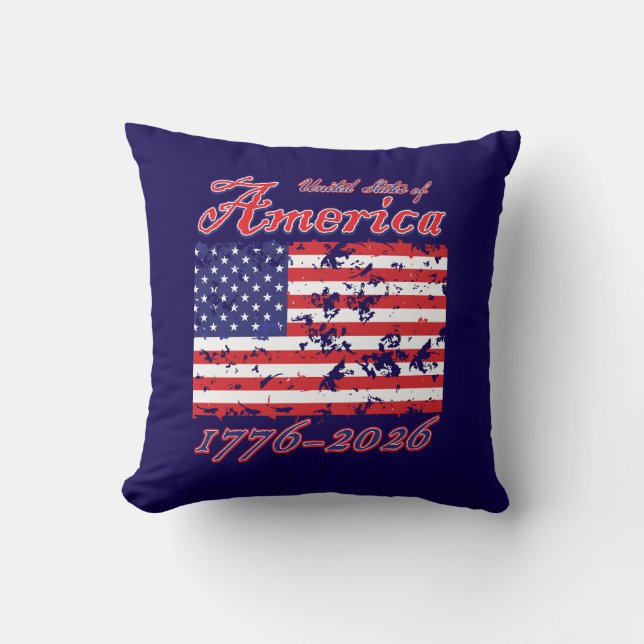 USA 250 THROW PILLOW (Front)