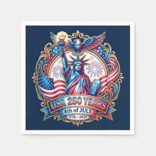 USA 250 years 4th of July 1776-2026 Napkins