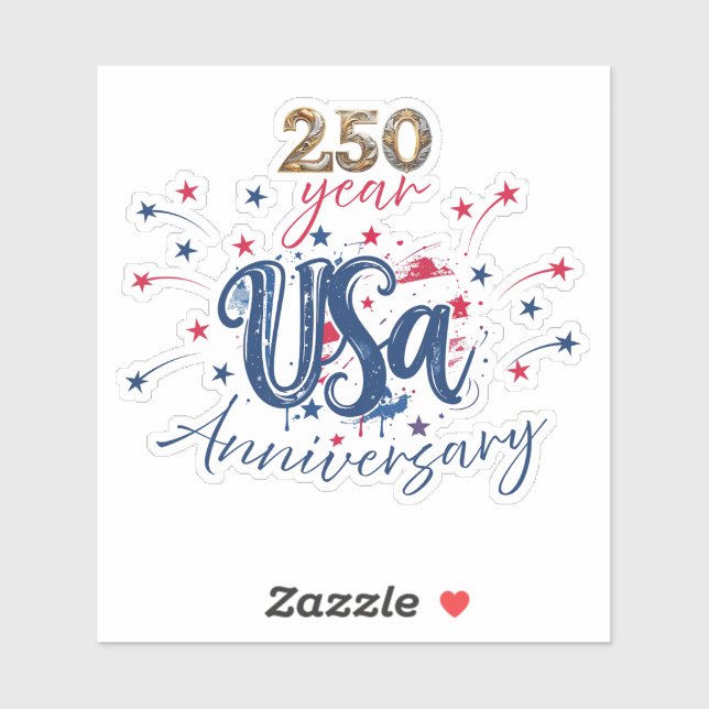 USA 250 Years anniversary Sticker (Sheet)