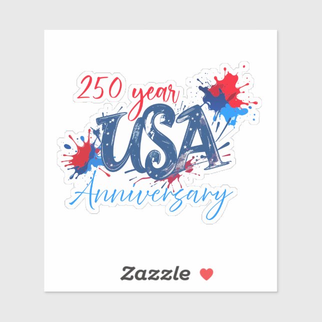 USA 250 Years anniversary Sticker (Sheet)