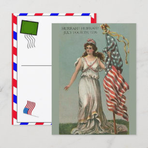 USA 250 Years Celebration: America 1776–2026 Holiday Postcard