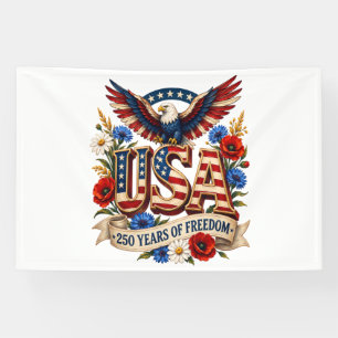 USA 250 Years of Freedom Banner