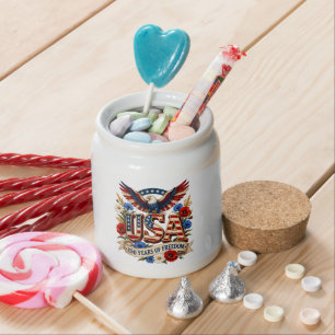 USA 250 Years of Freedom Candy Jar