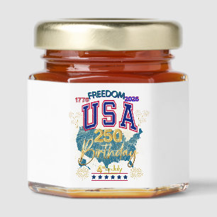 USA 250 YEARS OF FREEDOM HONEY JAR FAVORS