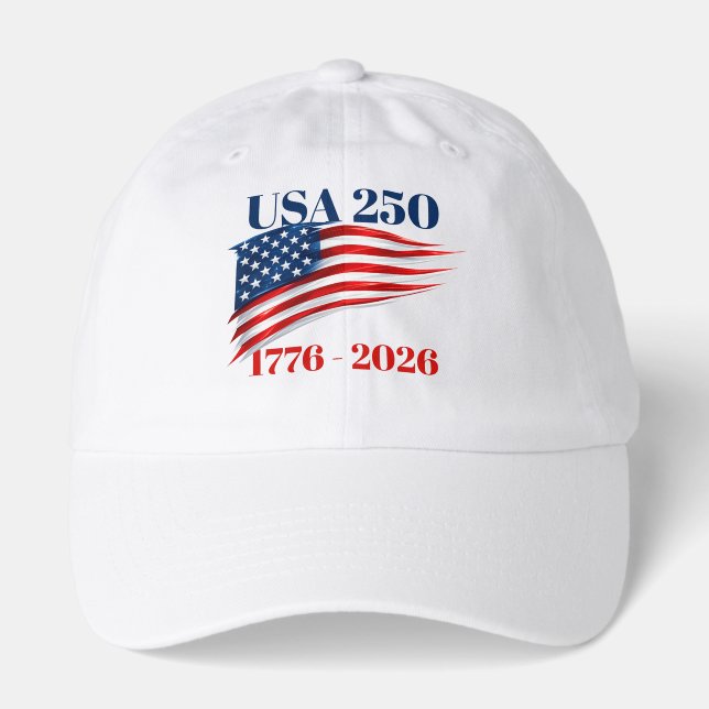 USA 250 Years of Independence 1776 2026 Hat (Front)