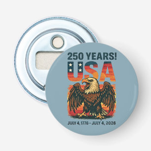 USA 250 Years – Patriotic Bald Eagle July 4th 2026 Bottle Opener