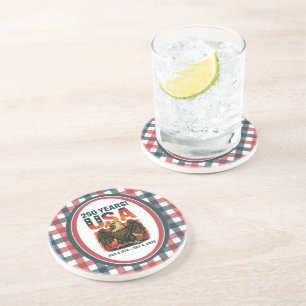 USA 250 Years – Patriotic Bald Eagle July 4th 2026 Coaster
