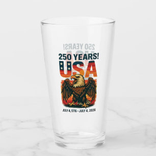 USA 250 Years – Patriotic Bald Eagle July 4th 2026 Glass